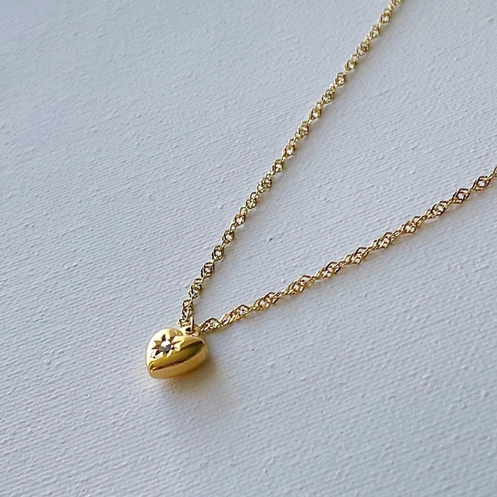 Heart with Gemstone Necklace